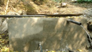 Het nieuwe waterreservoir in Chitlang